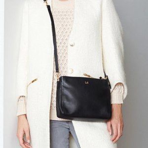 Lo & Sons Pearl Black Nappa Leather Handbag